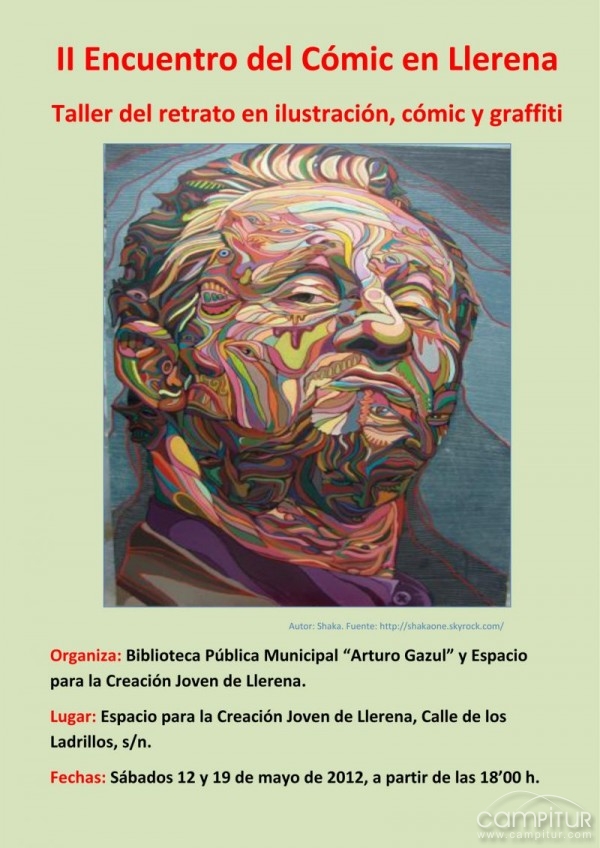 II Encuentro del Cómic en Llerena. Taller del Retrato en Ilustración, Cómic y Grafiti 