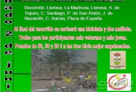 El próximo sábado Llerena celebra el Día de la Bicicleta 