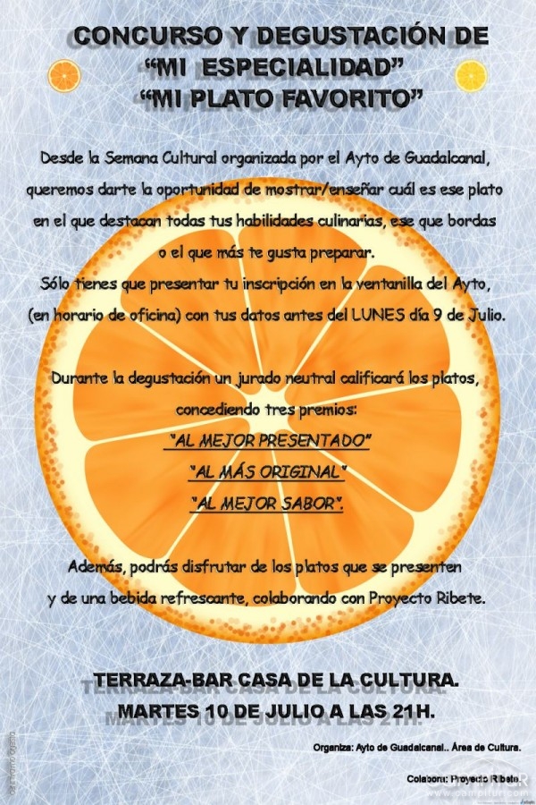 Programación de la Semana Cultural de Guadalcanal 