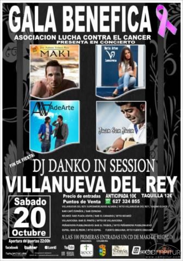 Gala Benéfica de la Asociación Española Contra el Cáncer en Villanueva del Rey 