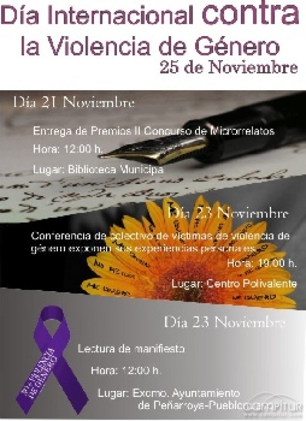 Día Internacional contra la Violencia de Género en Peñarroya-Pueblonuevo 