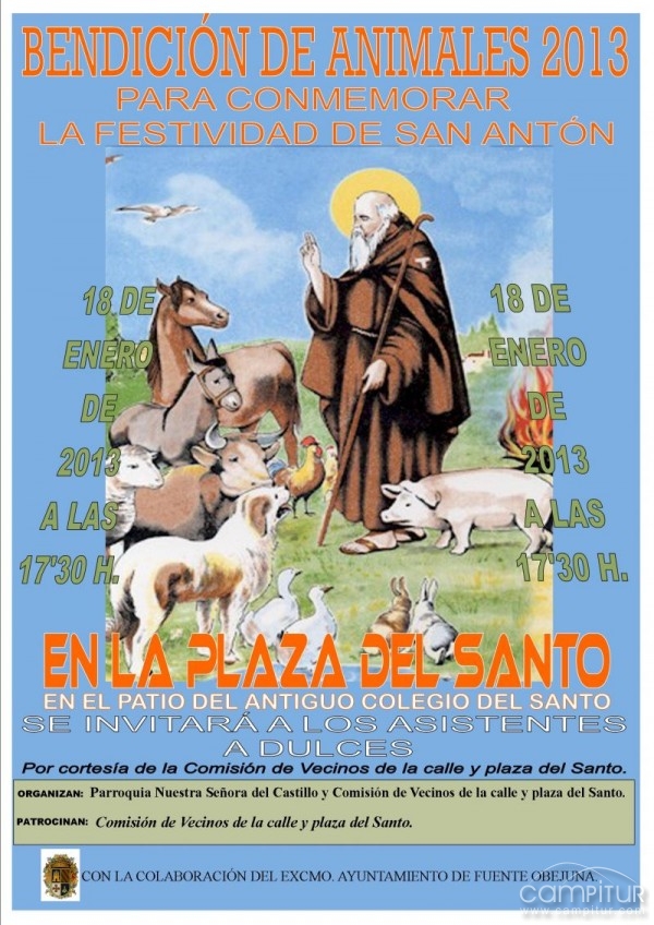 Fuente Obejuna bendice a sus animales por San Antón 