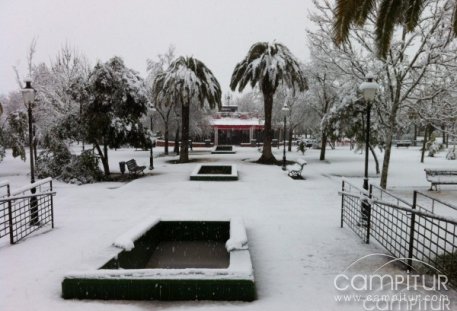 Gran nevada en Azuaga