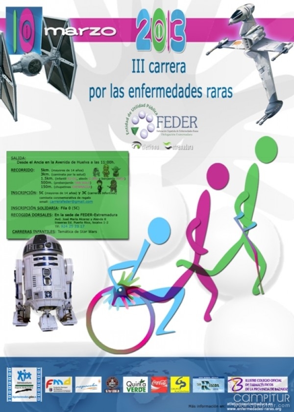 III Carrera-Caminata por las Enfermedades Raras en Extremadura