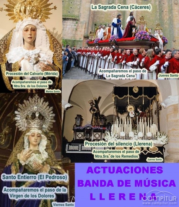 La Banda de Música de Llerena ofrece ocho conciertos sacros
