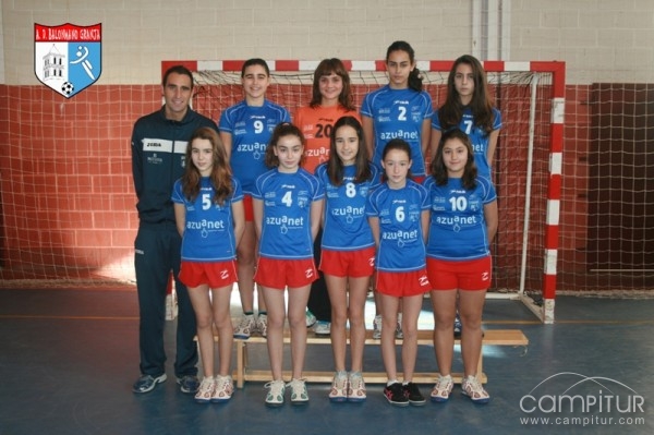 Las infantiles de la AD Bm Granja, a por otra medalla para el balonmano granjeño