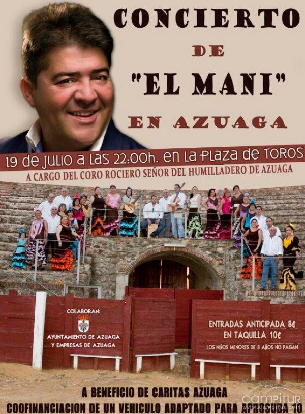 Concierto de “El Mani” en Azuaga 
