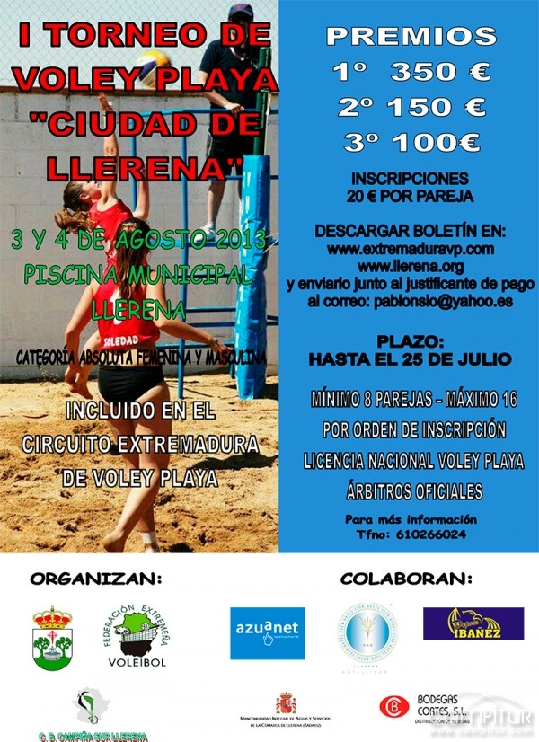 I Torneo de Vóley Playa “Ciudad de Llerena” 