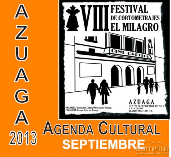 Agenda Cultural para el mes de septiembre 2013 en Azuaga 