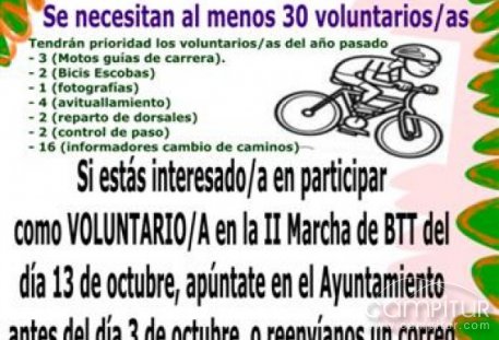 Se necesitan voluntarios para la Marcha Cicloturista en Villaharta 