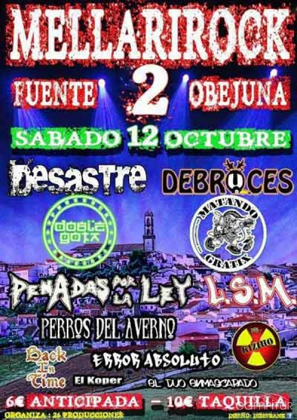 Fuente Obejuna acoge la II Edición de Mellarirock Festival 