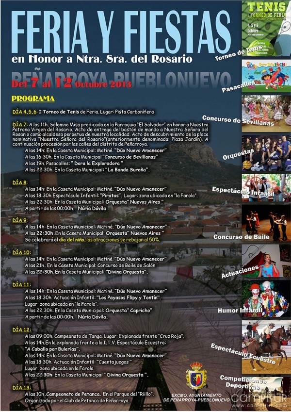 Feria y Fiestas 2013 de Ntra. Sra. Del Rosario en Peñarroya-Pueblonuevo 