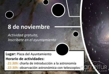 I Jornada de Observación Astronómica en Villanueva del Rey  