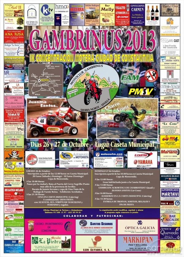 IX Concentración Motera Ciudad de Constantina “Gambrinus 2013” 