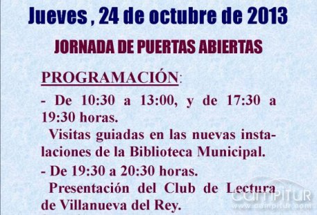 Día Internacional de la Biblioteca en Villanueva del Rey 