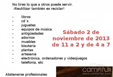 La Asociación de Molineros y Huertanos La Candelaria de Llerena organiza su II Baratillo 