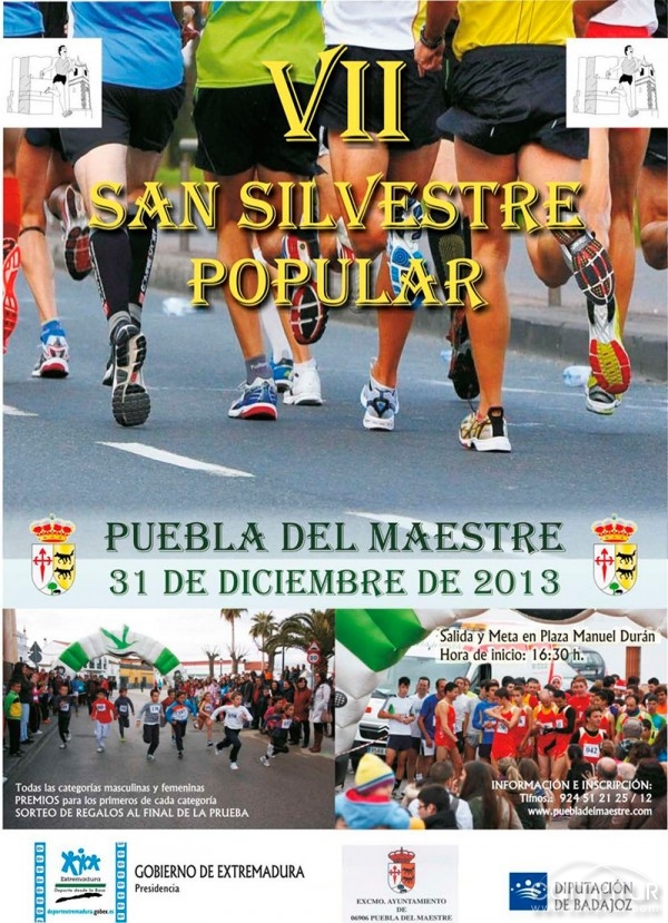 Puebla del Maestre celebra el VII San Silvestre Popular    