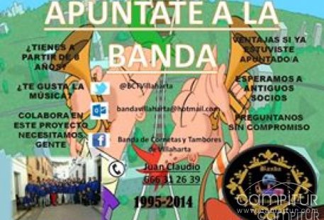 Abierto el plazo de inscripción para la Banda de Cornetas y Tambores de Villaharta 