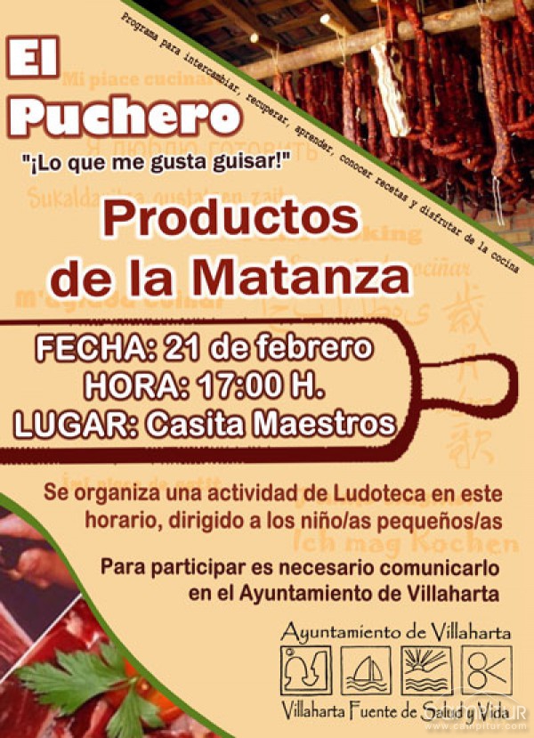 La nueva edición de El Puchero de Villaharta versa sobre Productos de la Matanza 