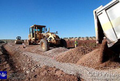 Corte de tráfico en la Carretera Provincial BA-082 de Llera a la EX-202
