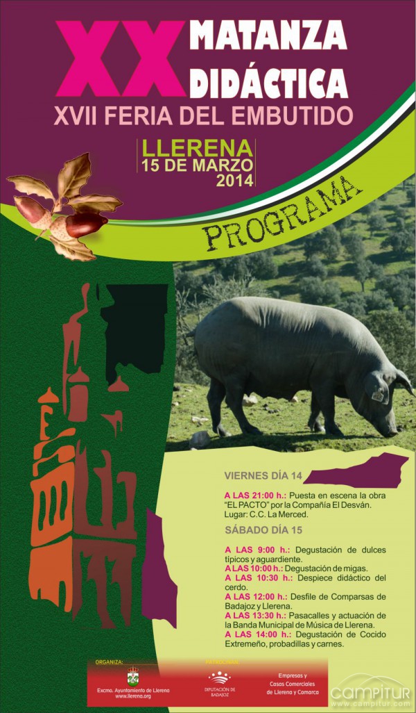 XX Matanza Didáctica y XVII Feria del Embutido en Llerena 