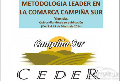 XIV Convocatoria de Ayudas Públicas bajo la metodología Leader en la Comarca Campiña Sur 