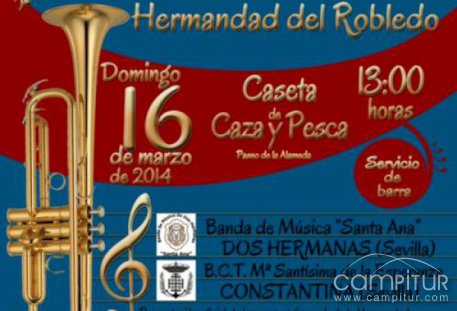 La Hermandad del Robledo de Constantina organiza un Concierto de Marchas Procesionales 