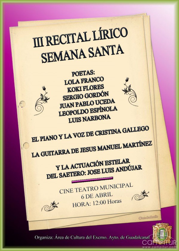 III Festival Lírico de Semana Santa en Guadalcanal 