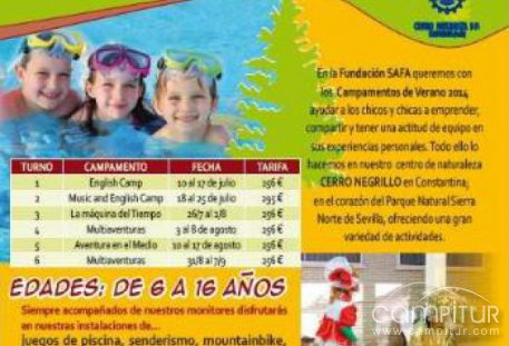 La Fundación SAFA presenta sus Campamentos de Verano Constantina 2014 