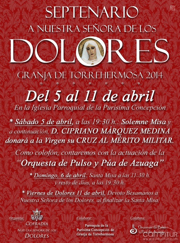 Septenario a Ntra. Sra. De los Dolores en Granja de Torrehermosa