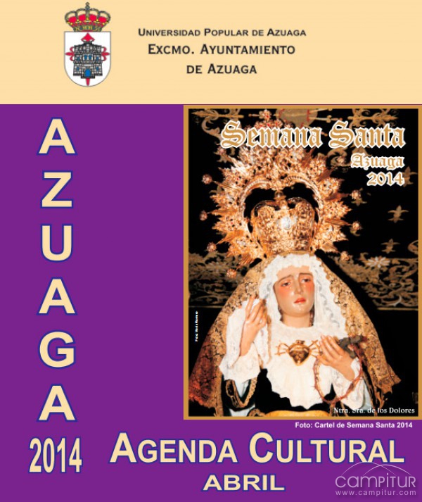 Agenda Cultural para el mes de Abril en Azuaga 