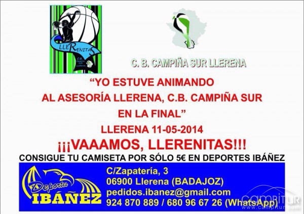 C.B. Campiña Sur Llerena, sede de las finales Femenina y Masculina del Trofeo Diputación de Badajoz 