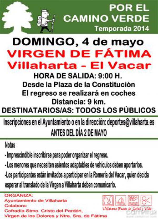 Ruta Virgen de Fátima. Villaharta – El Vacar 