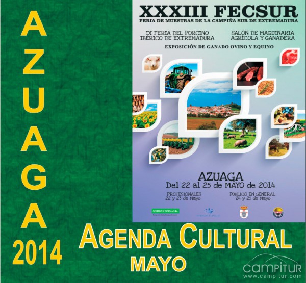 Agenda Cultural para el mes de Mayo en Azuaga 