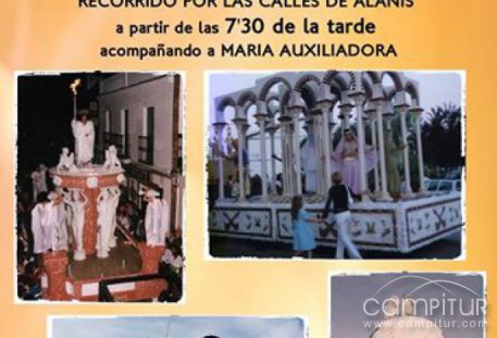 Las Carrozas vuelven a acompañar a Mª Auxiliadora en Alanís 