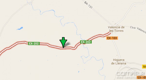 Accidente de tráfico en Valencia de las Torres 