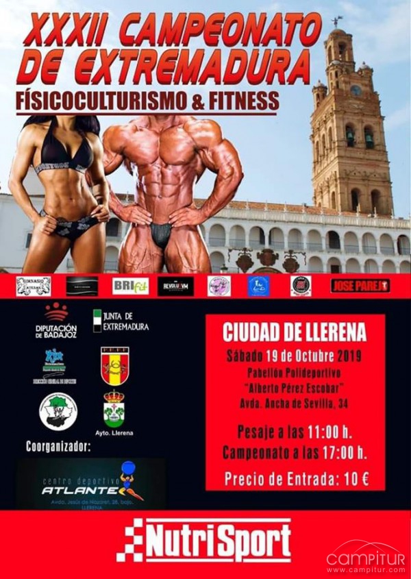 XXXII Campeonato de Extremadura de Físicoculturismo y Fitness en Llerena 