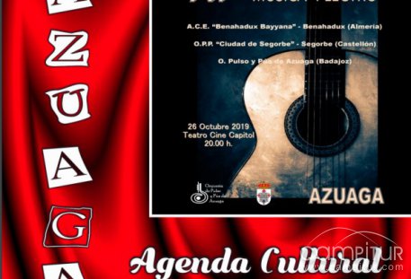 Agenda Cultural para octubre en Azuaga 