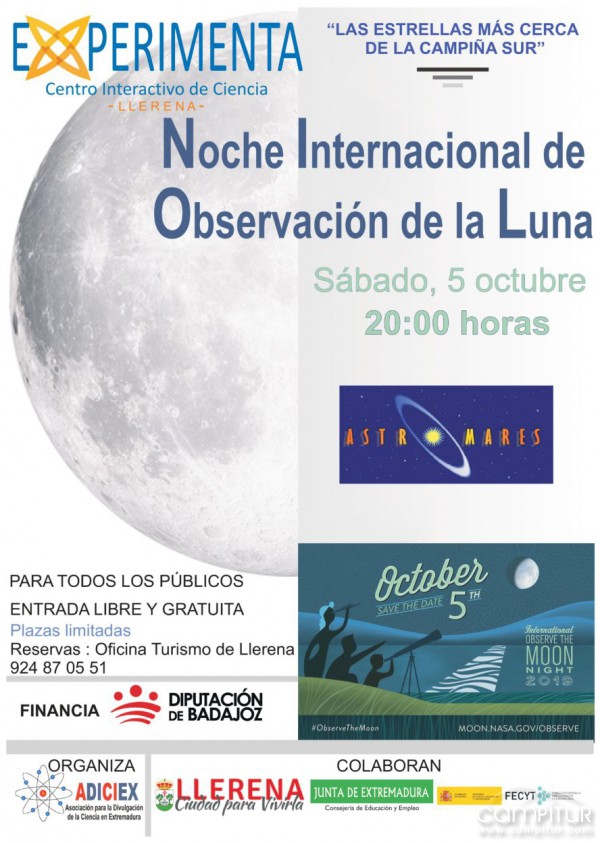 Experimenta se suma a la Noche Internacional de Observación de la Luna 