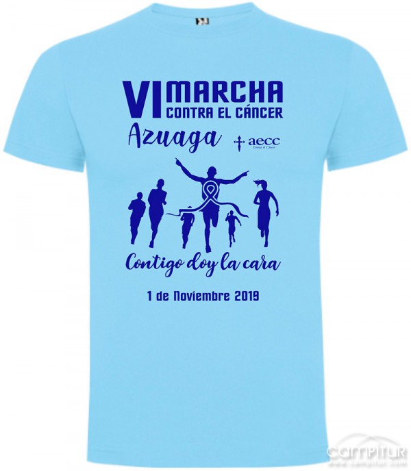 Presentada la nueva camiseta para la VI Marcha Contra el Cáncer en Azuaga 