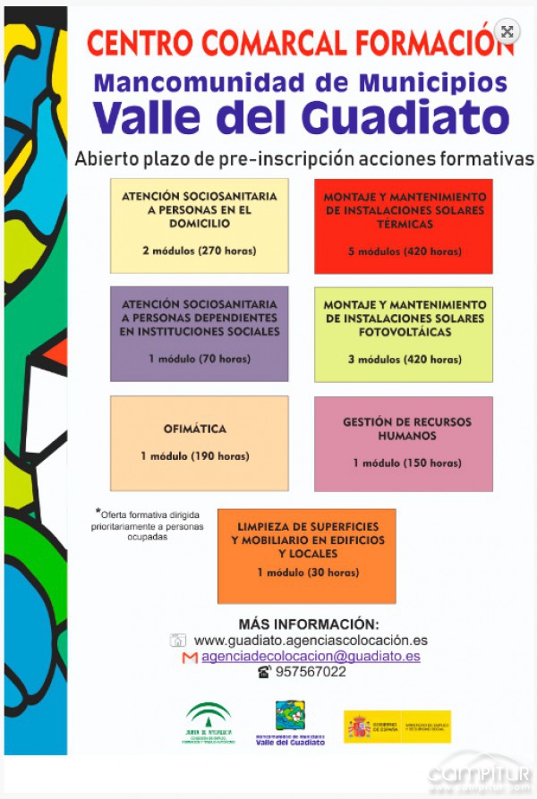 Cursos en el Centro Comarcal de Formación Guadiato 