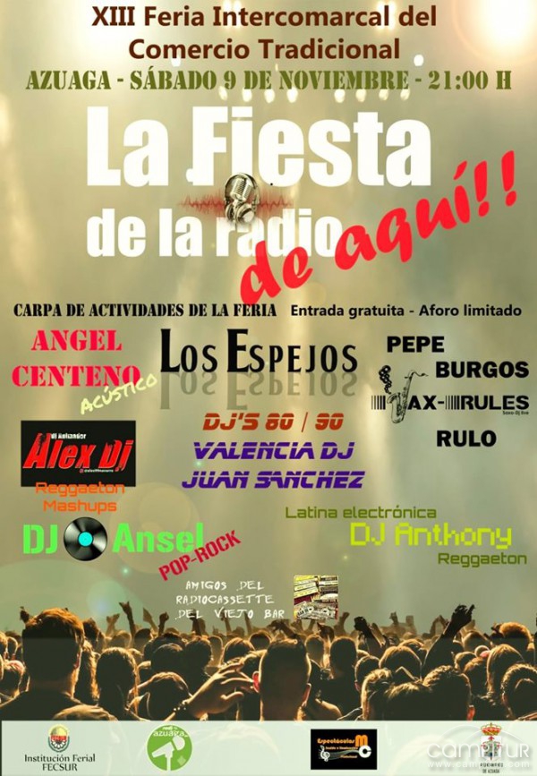 La “Fiesta de Aquí” en la Feria del Comercio de Azuaga