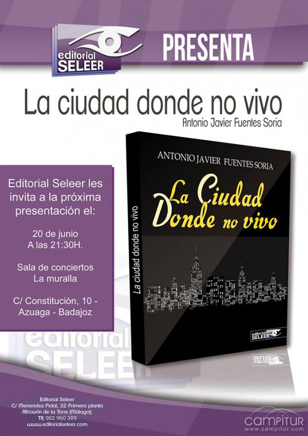 “La ciudad donde no vivo”, lo último de Antonio Fuentes