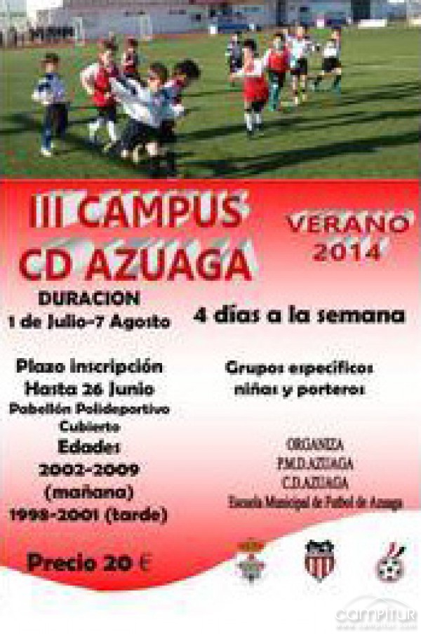 Actividades deportivas para este verano en Azuaga 