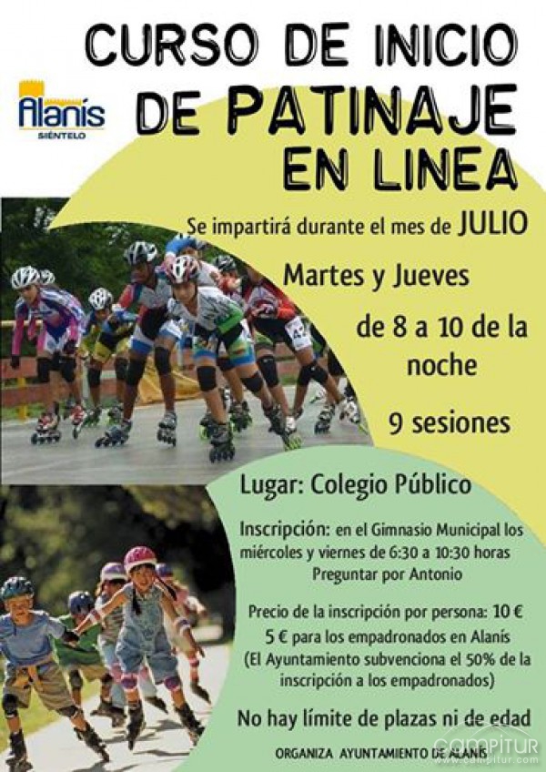 Curso de patinaje en línea en Alanís 