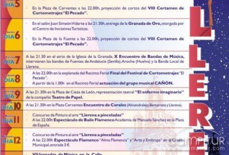 Programación de las Fiestas Mayores Patronales 2009 de Llerena 