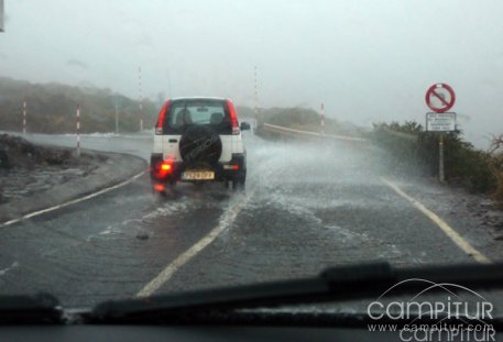 Dos de las cuatro carreteras cortadas en Extremadura por balsas de agua están en la Campiña Sur 