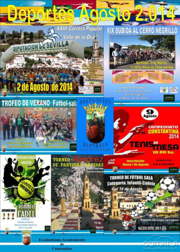 Programación Deportiva Verano 2014 en Constantina 