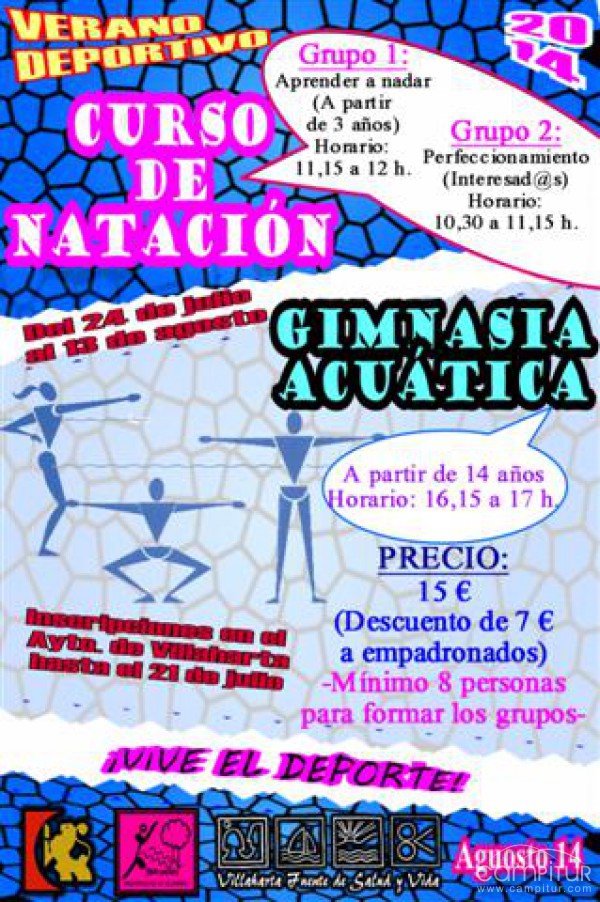 Curso de Natación y Gimnasia Acuática en Villaharta 