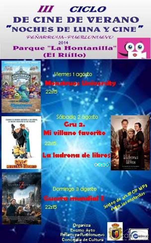 III Ciclo de Cine de Verano “Noche de Luna y Cine”